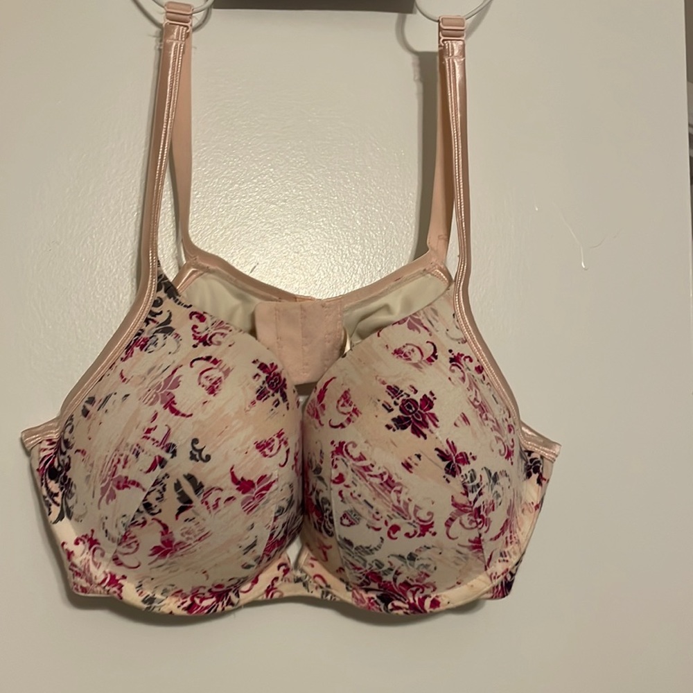Lane Bryant Low plunge, multi-pink bra. 40C